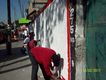 Realización de pintas en cercanías de la Subestación Taxqueña y avenidas principales